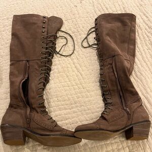 Jefferey Campbell for Free People size 7 lace up boots.